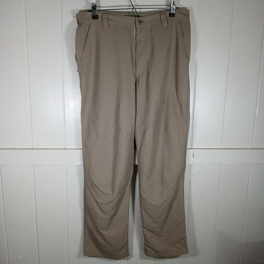 RailRiders Skate Hiking Pants Mens 32x30 Khaki Tan Nylon Technical Outdoor GL2